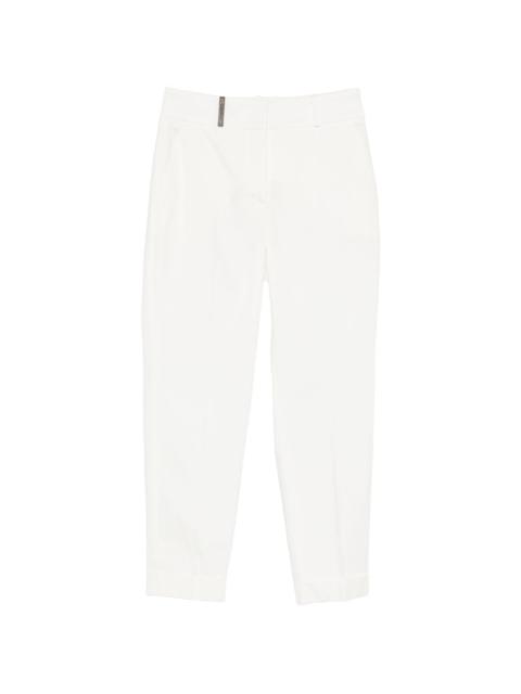 PESERICO white tailored trousers