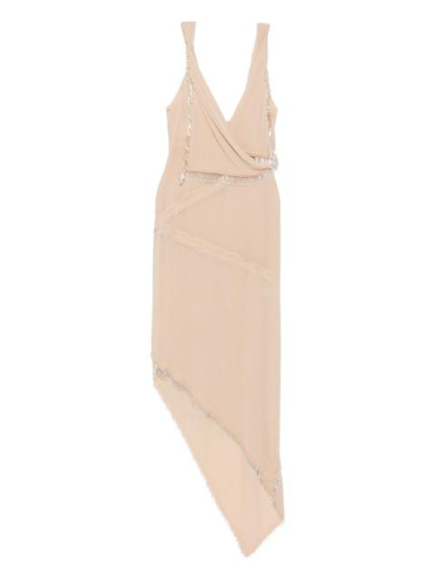 THE ATTICO asymmetric midi dress