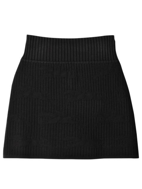 Longchamp Skirt Black - Knit