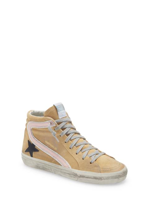 Slide High Top Sneaker in Sand/Black/Rose Quartz