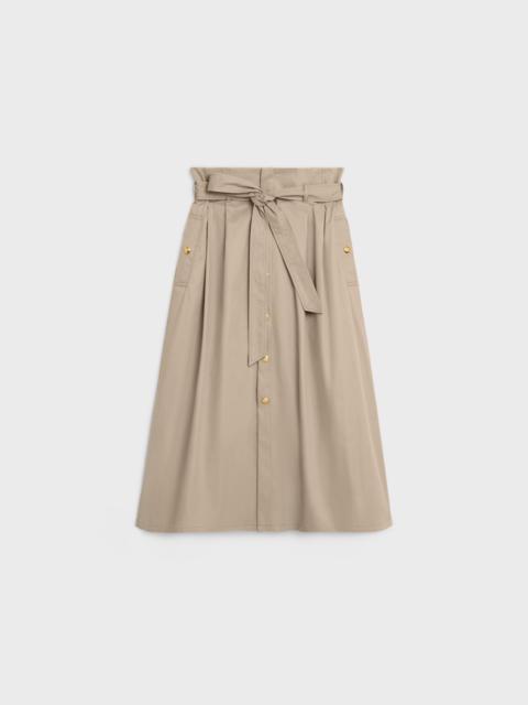 CELINE HIGH-WAISTED SKIRT IN LIGHTWEIGHT GABARDINE