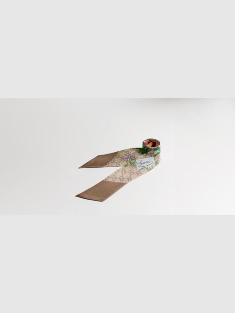 GUCCI Printed silk ribbon