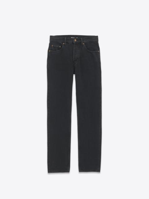 straight-leg jeans in spring black corduroy