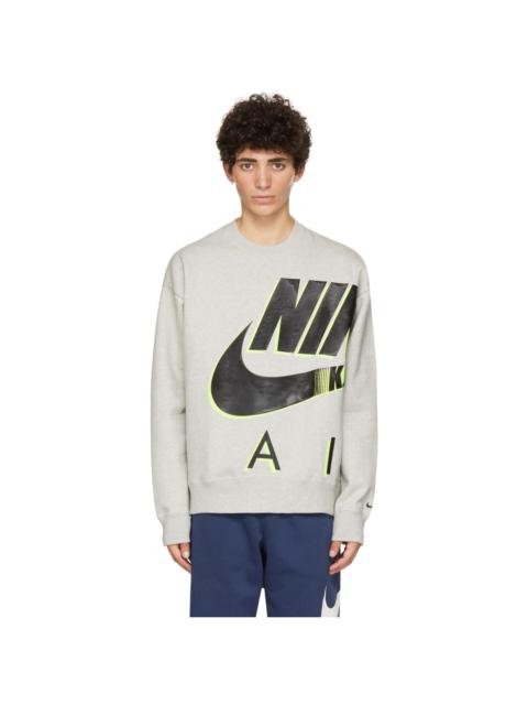 Nike Grey Kim Jones Edition Fleece Crew NRG Sweatshirt