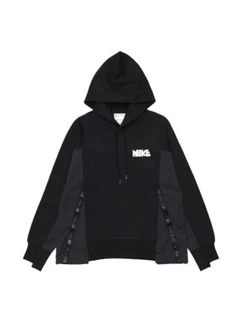 Nike Nike x Sacai Crossover Logo Printing Splicing Contrasting Colors Sports Us Edition Black CV5727-010