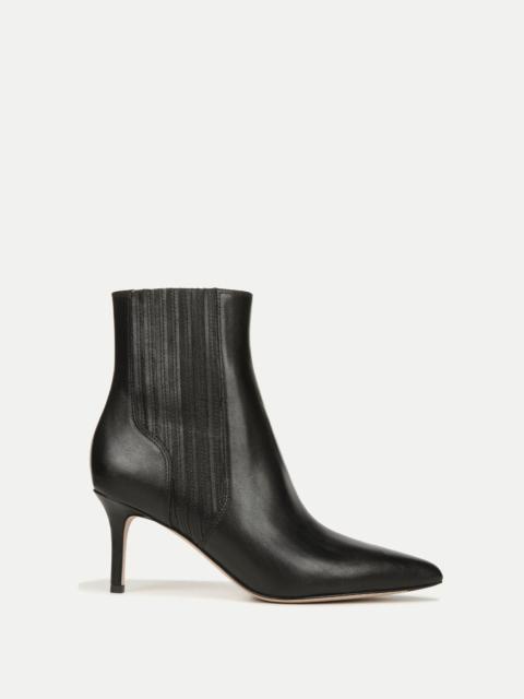 LISA LEATHER MID-HEEL BOOTIE