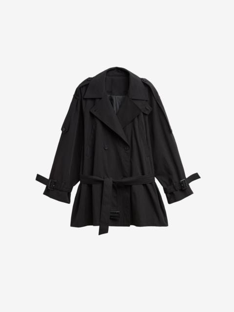 The Frankie Shop Orival Short Trench - Black