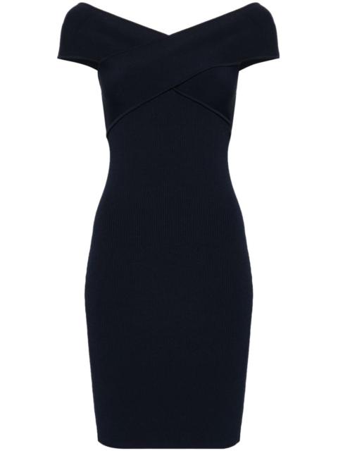 MICHAEL KORS crossover-straps ribbed minidress