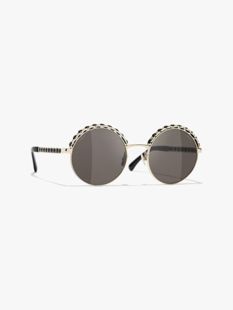 CHANEL Round Sunglasses