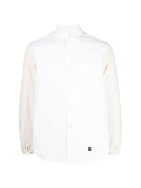 Fumito Ganryu panelled button-up shirt