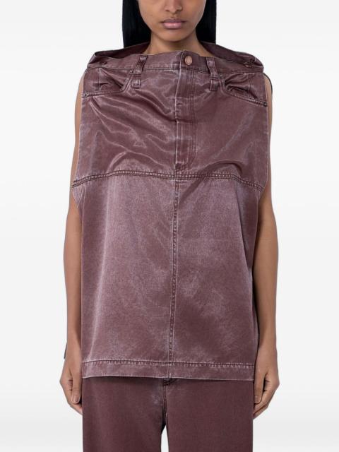 ISSEY MIYAKE structured sleeveless top