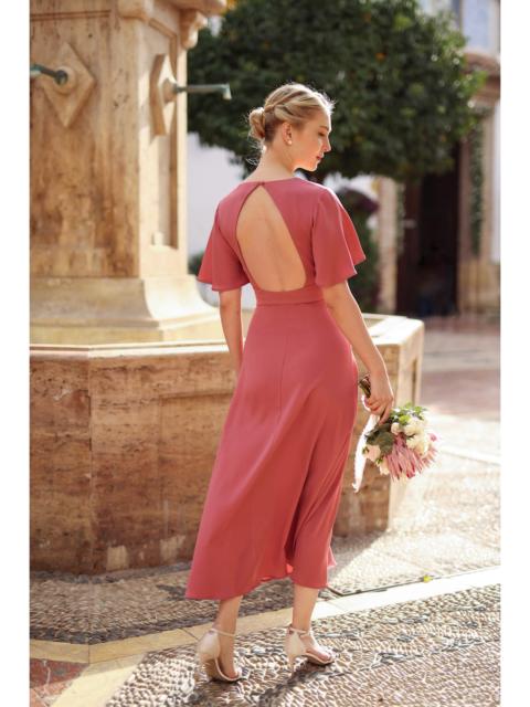 Gaâla Coralie Silk Dress Open back