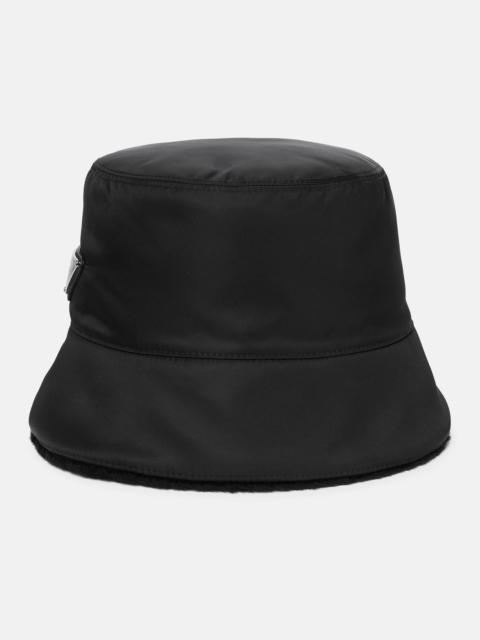 Prada Re-Nylon shearling-lined bucket hat