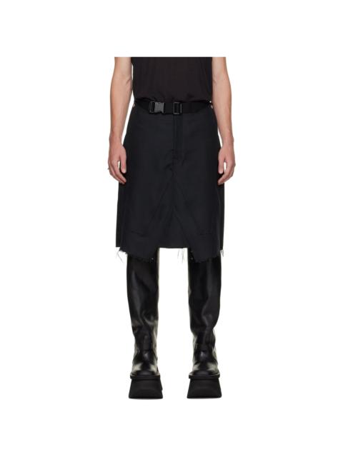 Rick Owens Black Tower Skirt