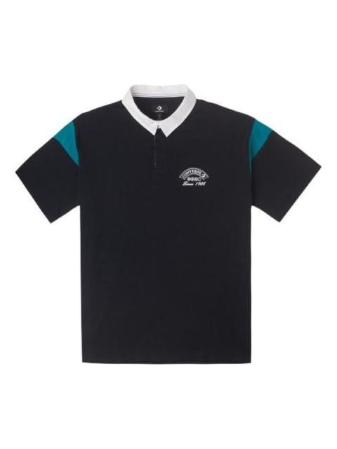 Converse Converse Retro Polo Shirt 'Black' 10026173-A03