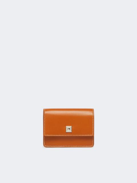 Max Mara PURSE Leather purse - RUST