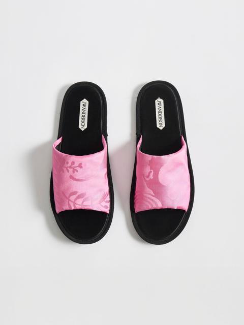 JW Anderson WOMENS OPEN TOE SLIDES IN CAMELLIA