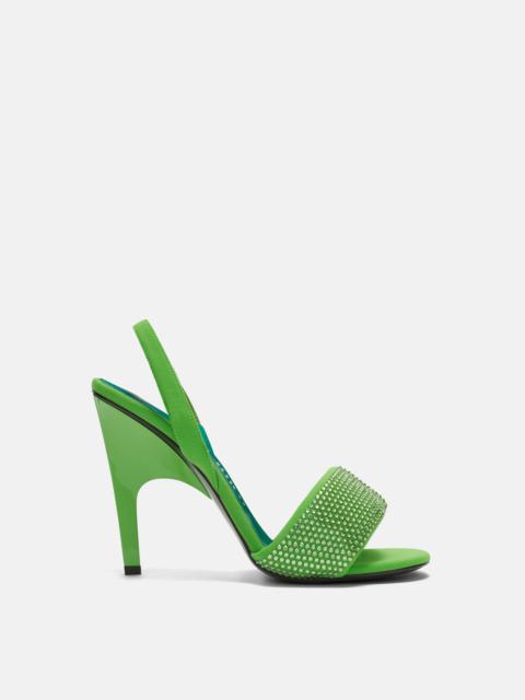 ''REM'' FLUO GREEN SANDAL