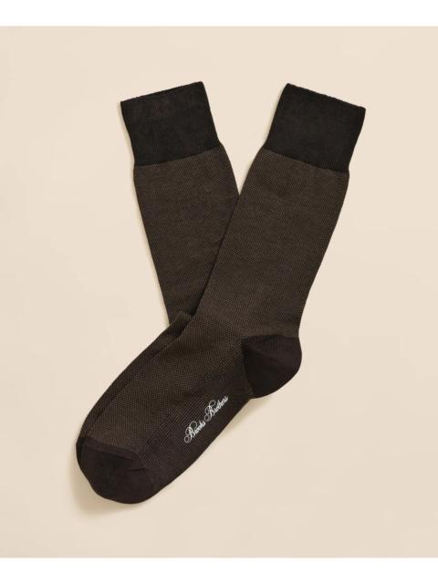 Brooks Brothers Merino-Wool-Blend Mini Dot Socks