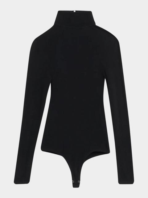 MICHAEL KORS COLLECTION Turtleneck Stretch Viscose Bodysuit