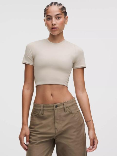 lululemon Wundermost Ultra-Soft Nulu Crewneck Cropped T-Shirt
