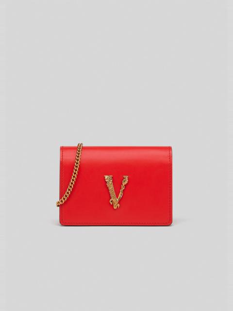 VERSACE Virtus Mini Chain Wallet
