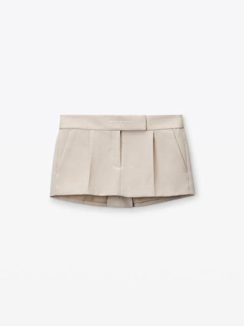 Alexander Wang TAILORED MINI SKORT IN WOOL TAILORING