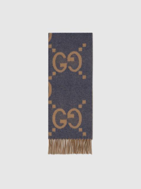 GUCCI GG cashmere jacquard scarf