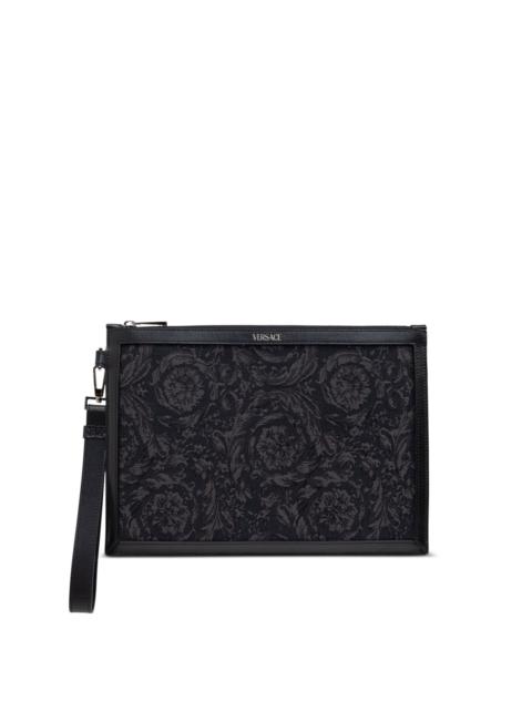 VERSACE Barocco-jacquard clutch bag