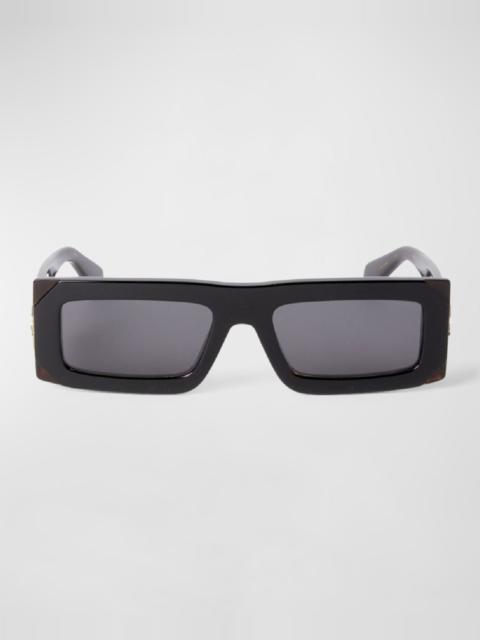 Off-White Men's Laurel Acetate Rectangle Sunglasses