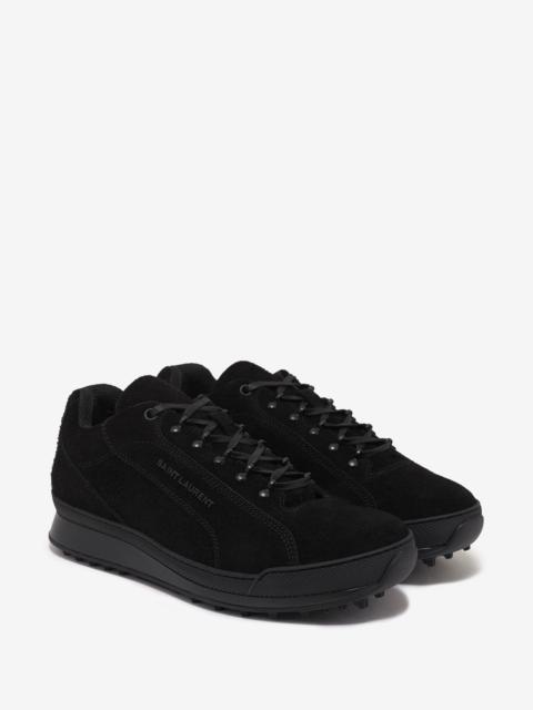 Black Suede Leather Jump Trainers