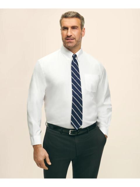 Brooks Brothers Big & Tall Stretch Dress Shirt, Non-Iron Pinpoint Button-Down Collar