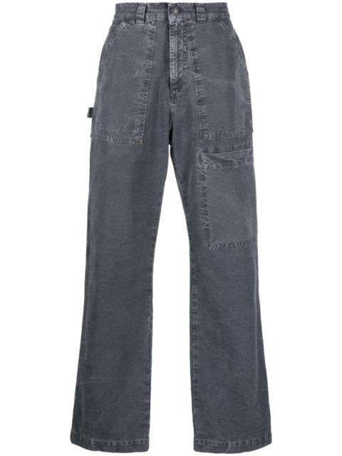 MSGM logo-patch straight-leg jeans