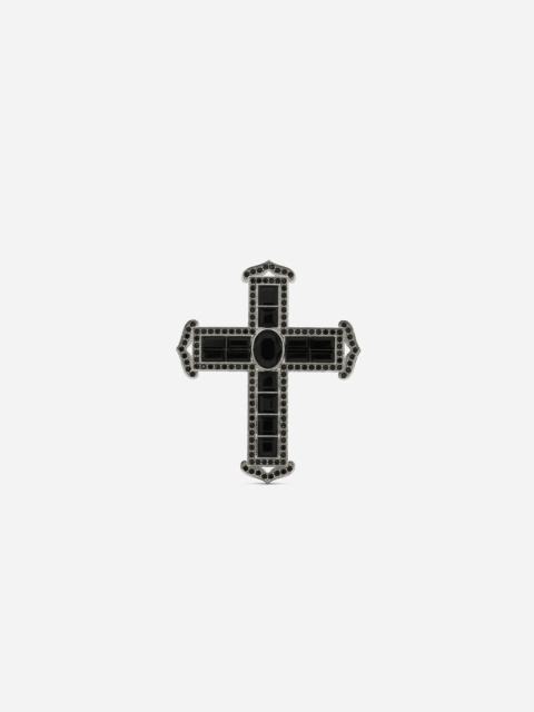 Dolce & Gabbana Cross ring with rhinestones