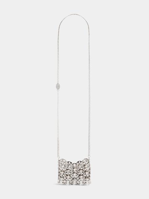 rabanne SILVER AND RHINESTONE 1969 MICRO BAG