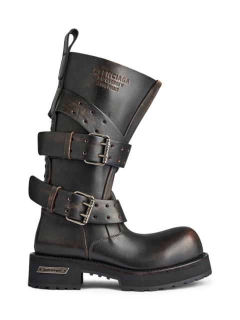 BALENCIAGA Men's Venom High Boots - Black Brown