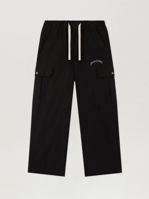 Curved Logo Loose Cargo Pants