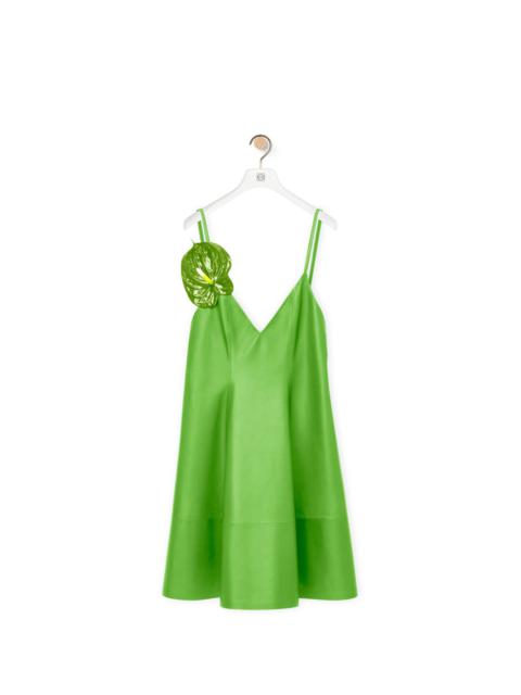 Loewe Anthurium strappy dress in nappa