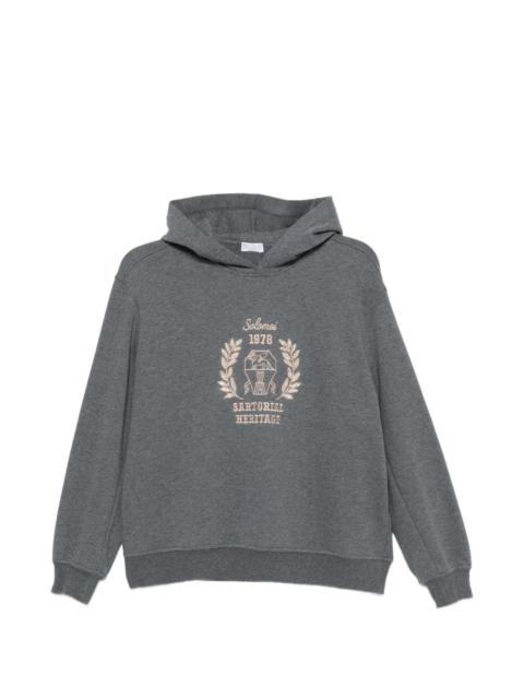 Brunello Cucinelli logo-embroidered hoodie