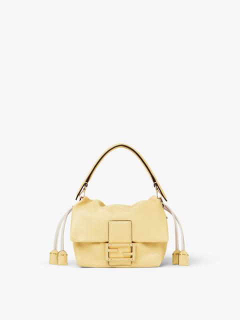 Mamma Baguette Small Light yellow nappa leather mini-bag