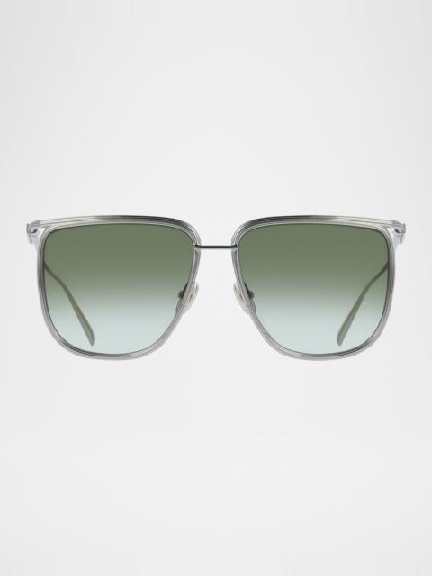 FERRAGAMO Rectangle Metal Sunglasses