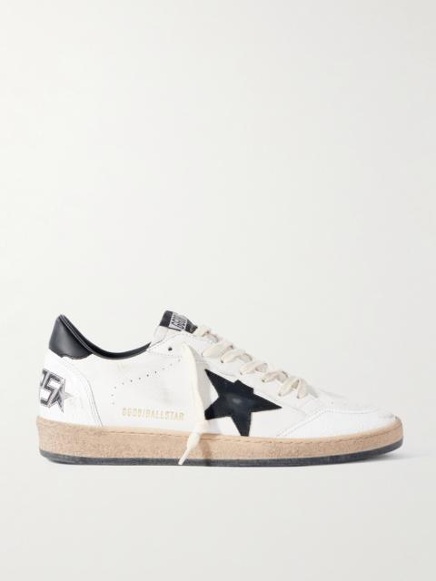 Golden Goose Ball Star Distressed Leather Sneakers