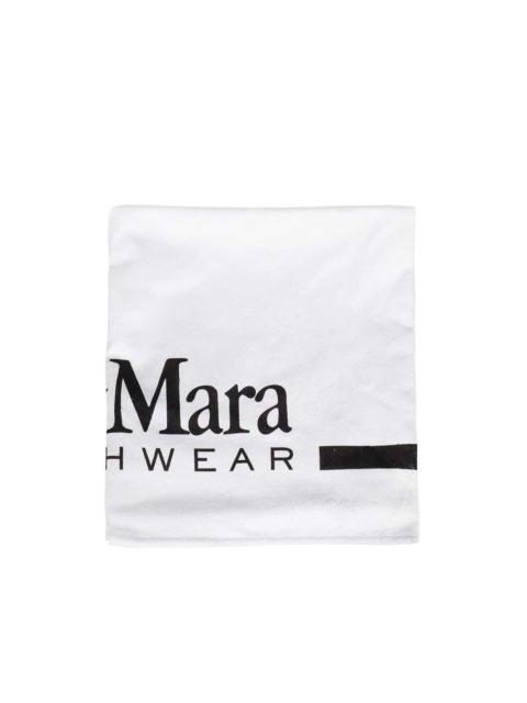 Max Mara logo beach towel