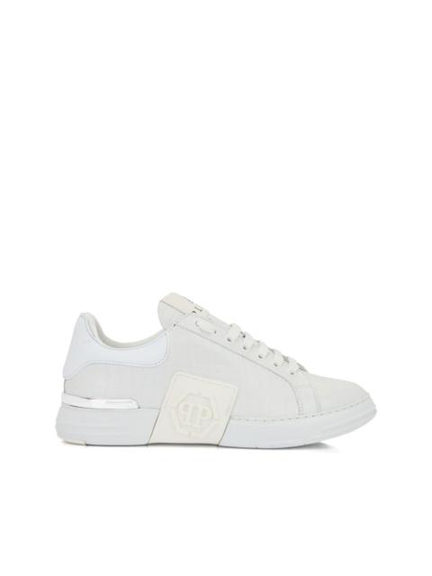 PHILIPP PLEIN Phantom Kick$ logo-embossed low-top sneakers