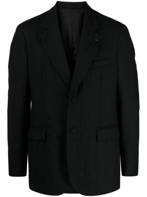 LARDINI flower-charm single-breasted blazer
