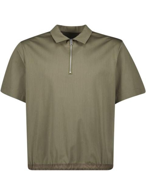 sacai jersey polo shirt