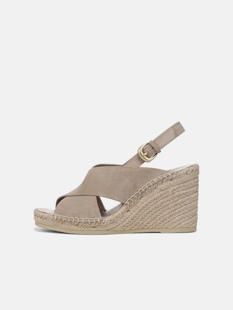 Vince Georgia Suede Espadrille Wedge Sandals