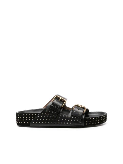 studded leather sandals