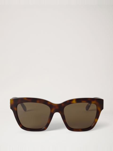 Mulberry Vera Sunglasses Tortoiseshell & Black Cherry Bio Acetate