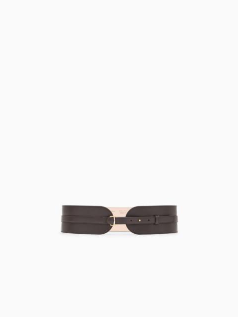 GIORGIO ARMANI FASHION BELT IN POLISHED LEATHER
